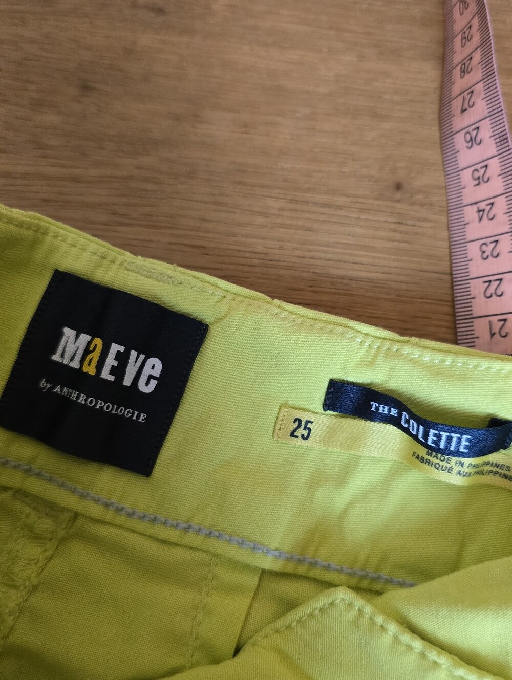Maeve Colette Crop Wide Leg Pants Lime Green Magic Fabric 25 - Picture 5 of 14